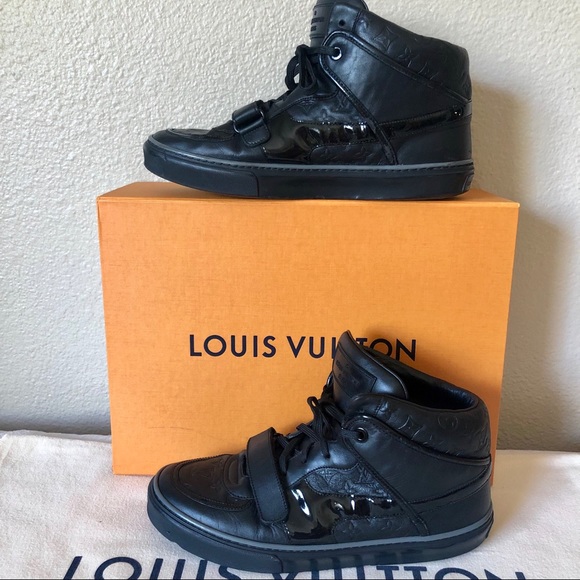 Louis Vuitton Other - Louis Vuitton Black Leather Men’s Tower Sneakers